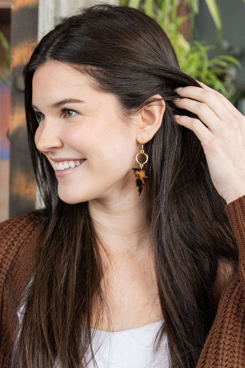 Olivia Earrings - Tortoise from Spiffy & Splendid