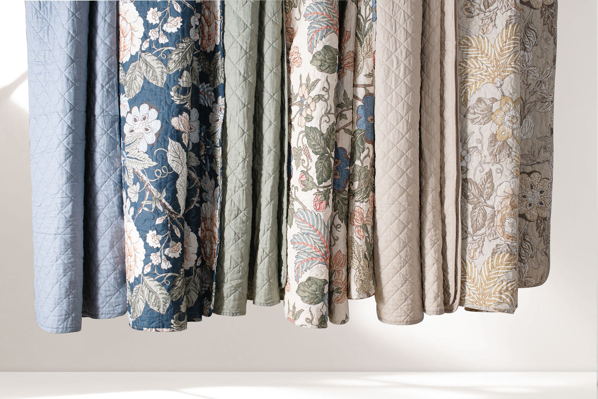 Ava Diamond Oversized Cotton Quilt Set from LushDecor