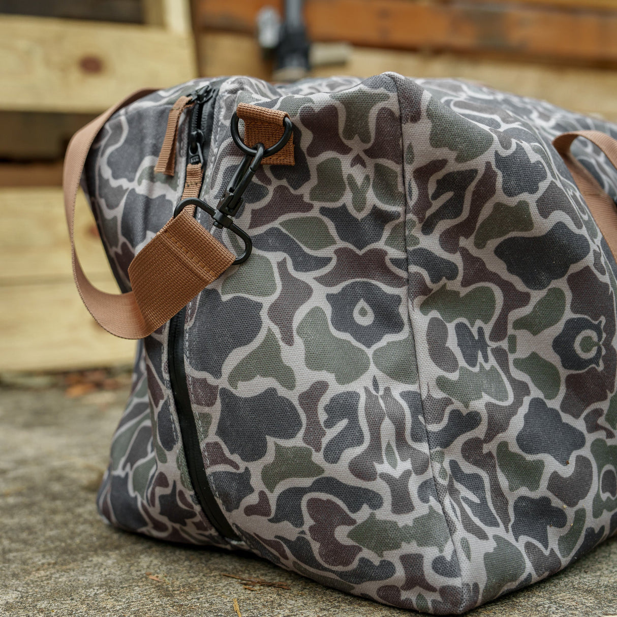 Waterproof XL 57.5L Waxed Duffle Bag from Combat Iron Apparel
