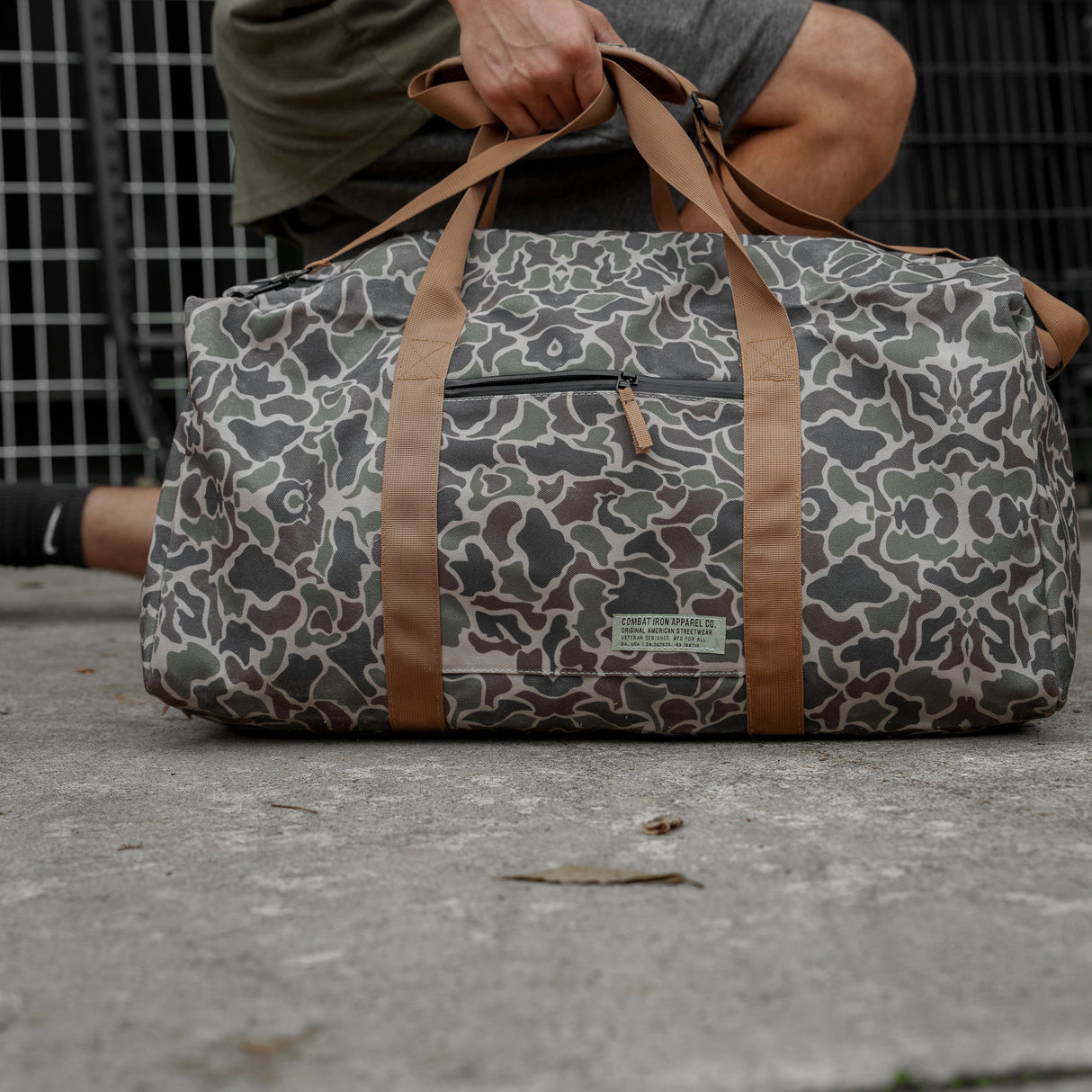 Waterproof XL 57.5L Waxed Duffle Bag from Combat Iron Apparel