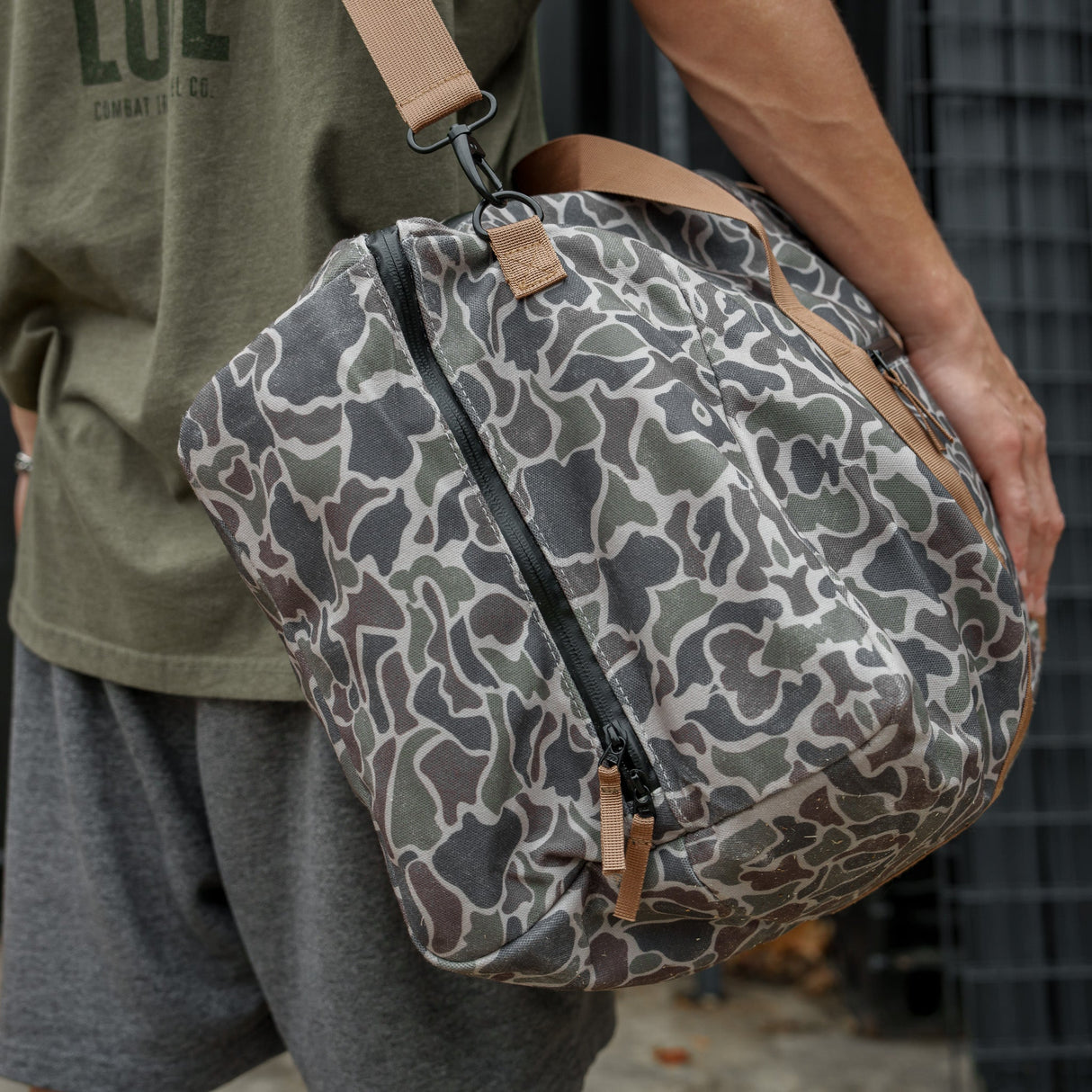 Waterproof XL 57.5L Waxed Duffle Bag from Combat Iron Apparel
