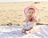 Pastel Floral Splash Mat - A Waterproof Catch-All for Highchair Spills and More! from BapronBaby