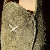 Men's Olive Textured Suede Milano Loafer From Del Toro Shoes