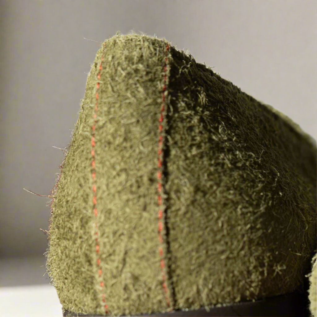 Men's Olive Textured Suede Milano Loafer From Del Toro Shoes