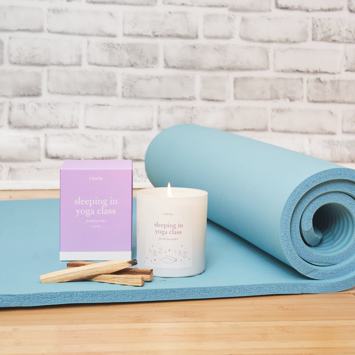 Sleeping in Yoga Class from Literie Candles
