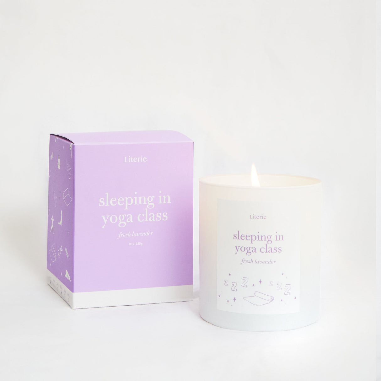 Sleeping in Yoga Class from Literie Candles