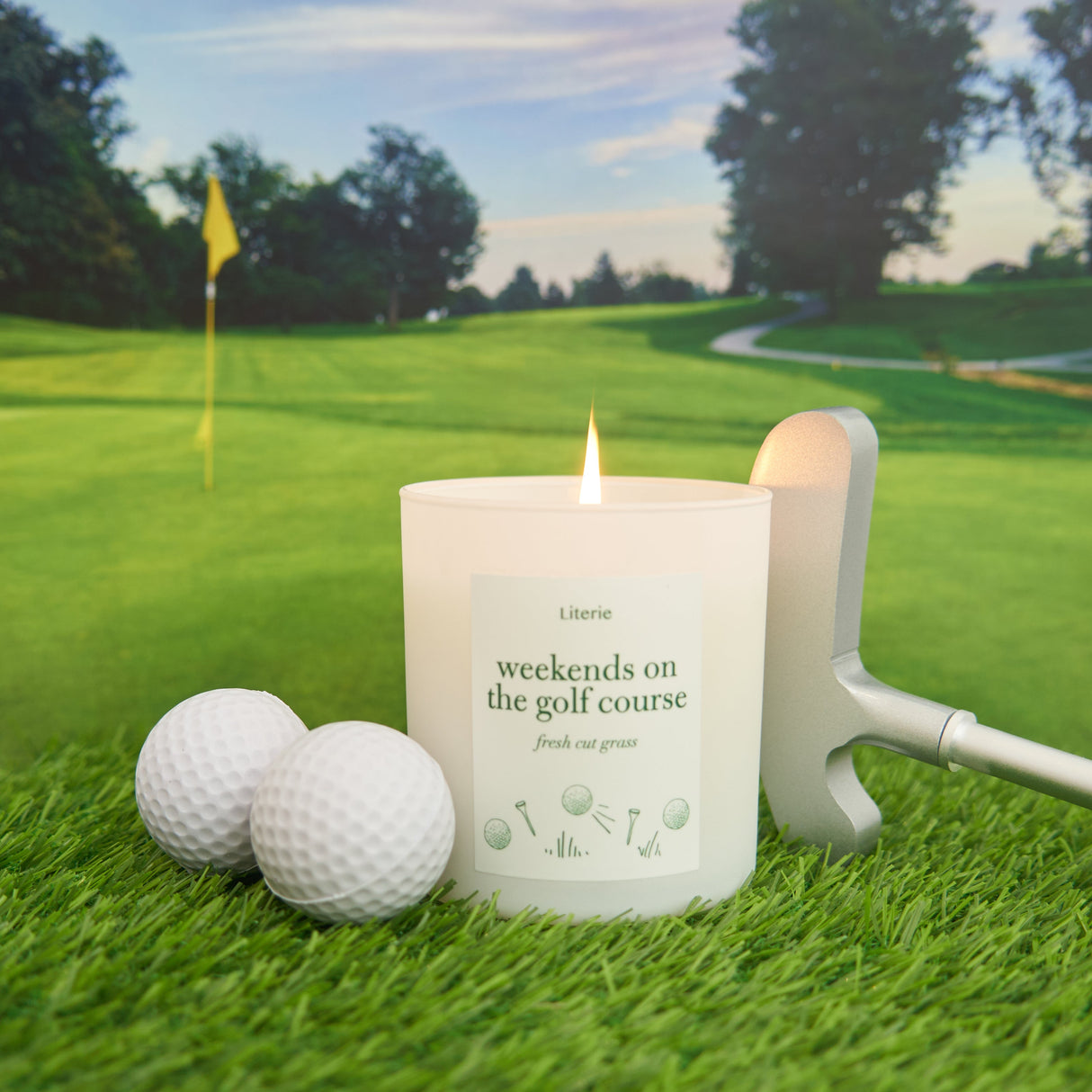 Weekends on the Golf Course From Literie Candles