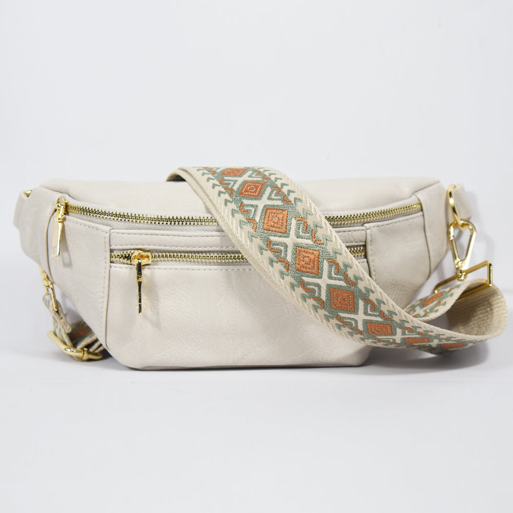 The Soho | Dual Zipper Sling Bag from Babs+Birdie