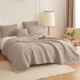 DaDa Bedding Neutral Taupe Beige Sandy Elegant Matelasse Cotton Quilted Bedspread Set (JHW-585) from DaDalogy Bedding Collection