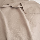 DaDa Bedding Neutral Taupe Beige Sandy Elegant Matelasse Cotton Quilted Bedspread Set (JHW-585) from DaDalogy Bedding Collection