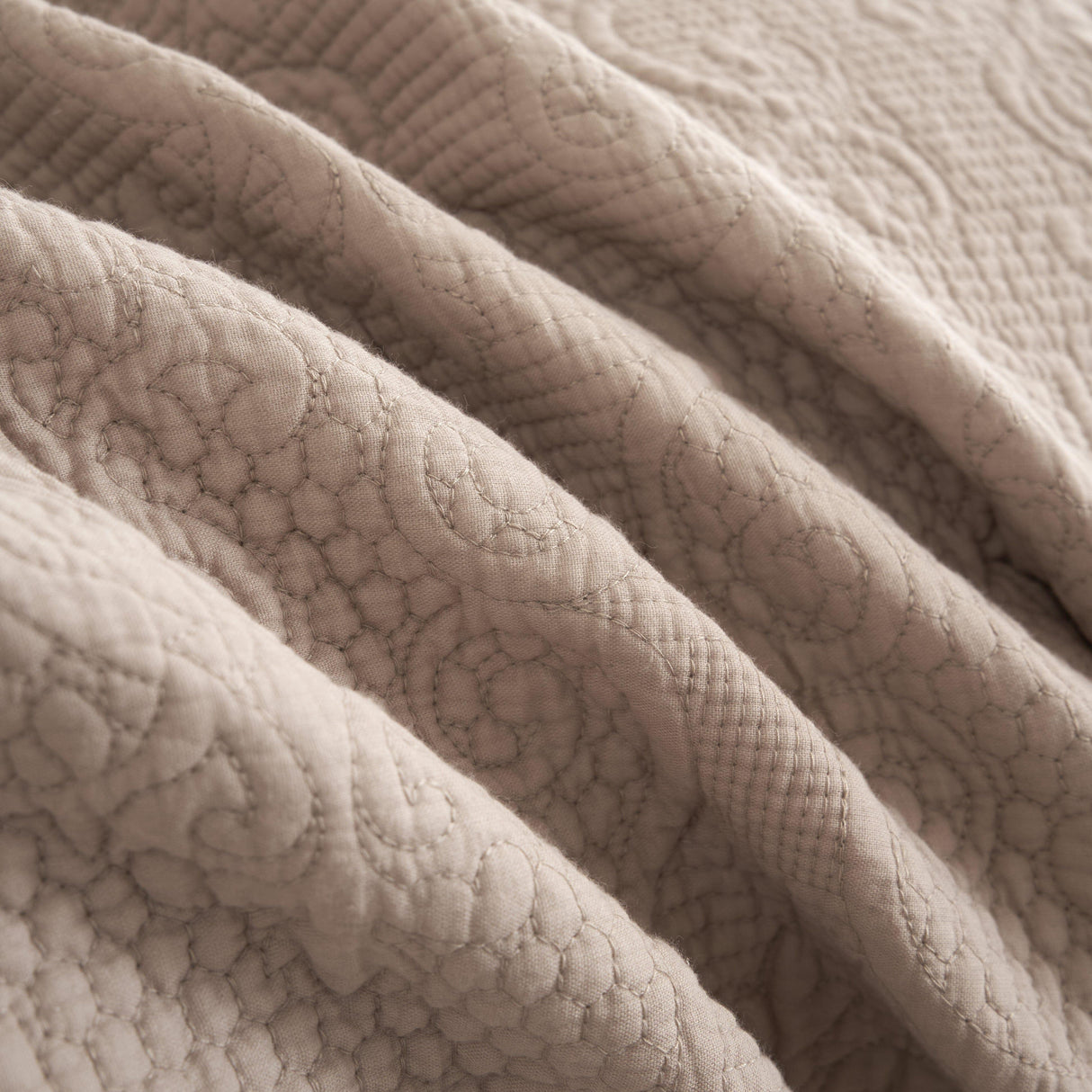 DaDa Bedding Neutral Taupe Beige Sandy Elegant Matelasse Cotton Quilted Bedspread Set (JHW-585) from DaDalogy Bedding Collection
