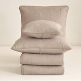 DaDa Bedding Neutral Taupe Beige Sandy Elegant Matelasse Cotton Quilted Bedspread Set (JHW-585) from DaDalogy Bedding Collection