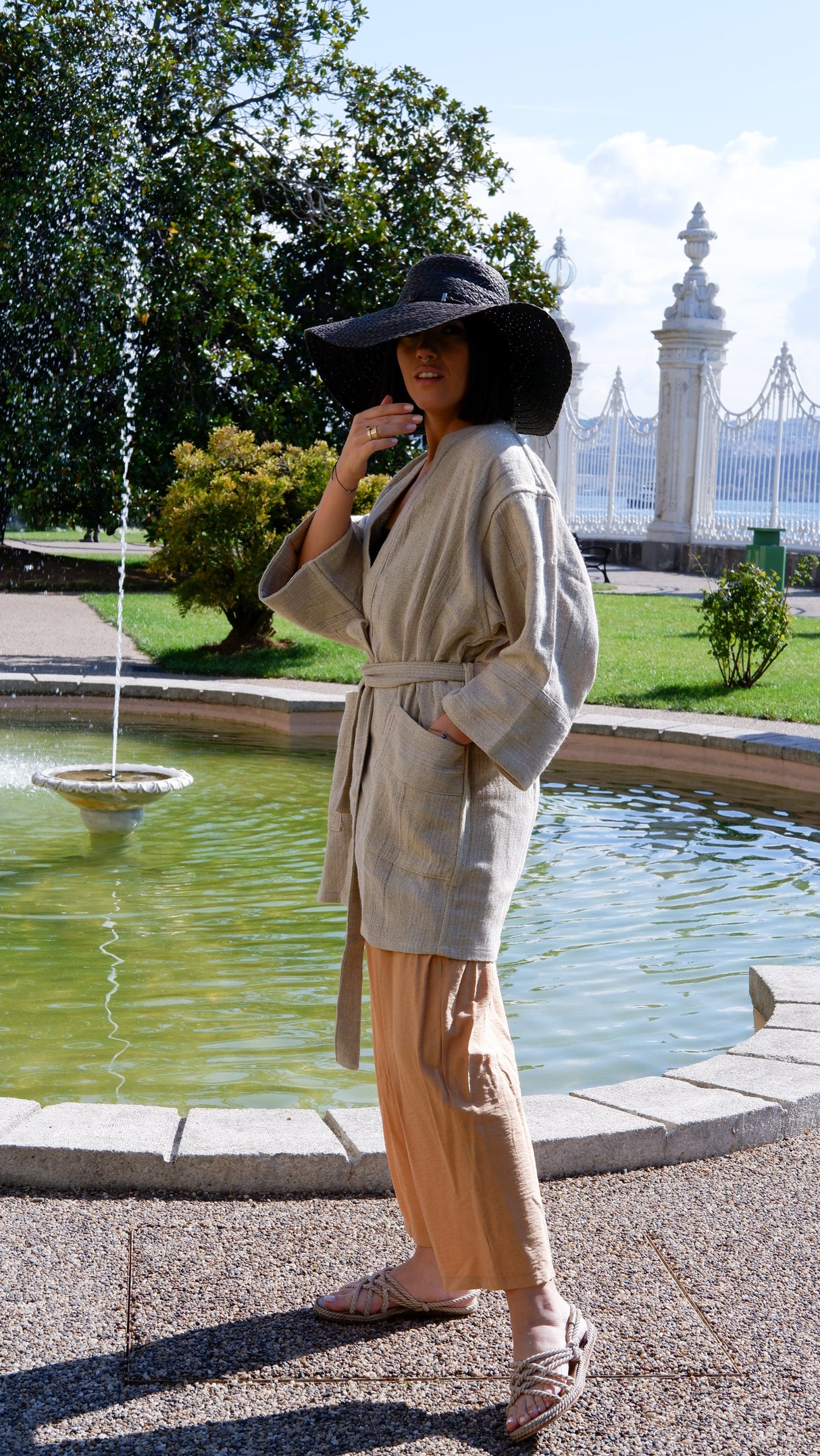 Tuna Kimono Robe From Eastern Woven