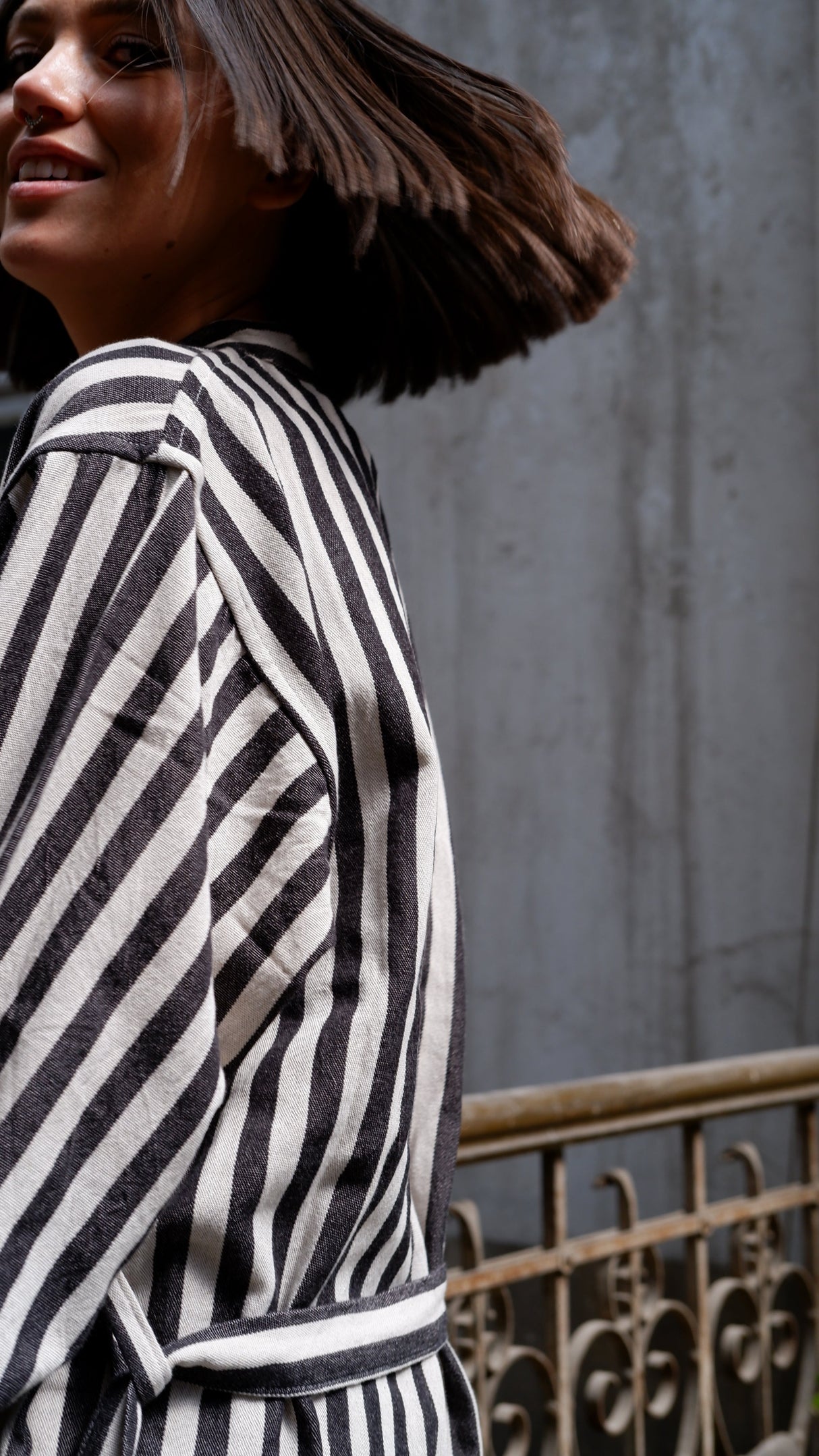 Zebra Robe From Eastern Woven