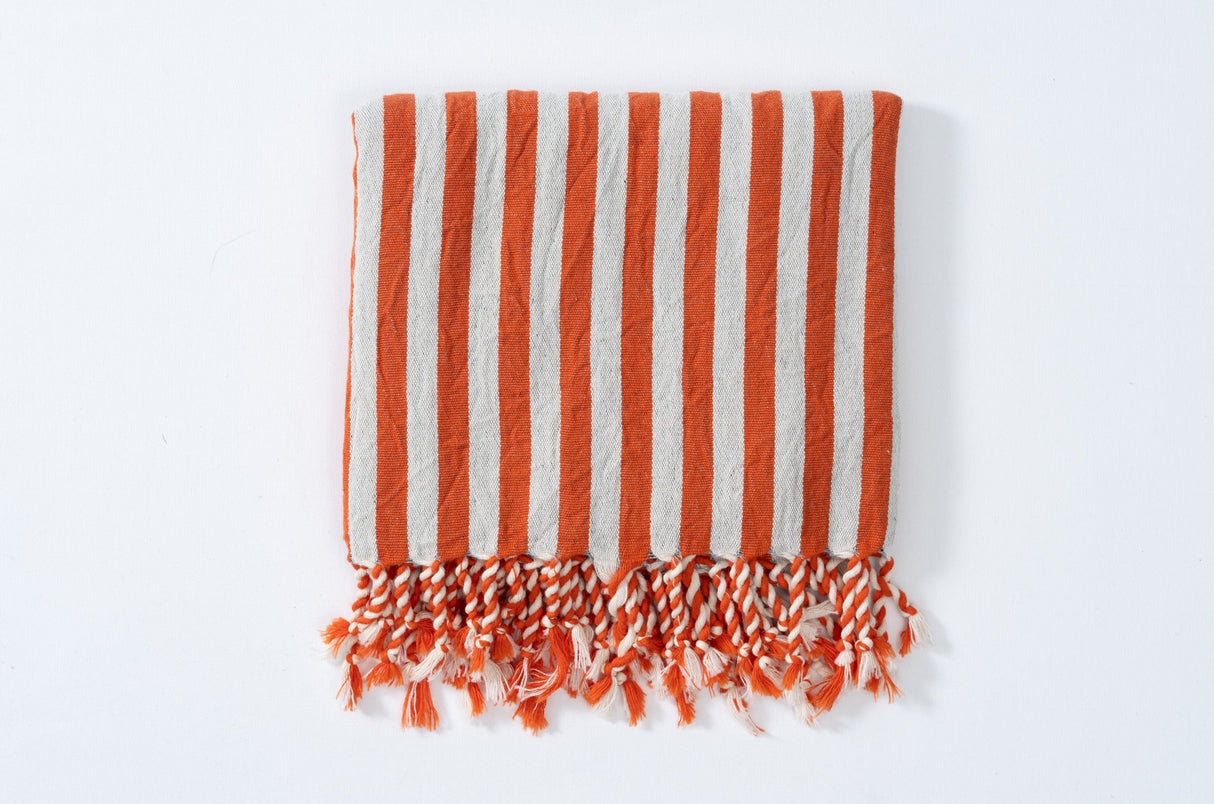 Girit Burgundy Towel from Eastern Woven