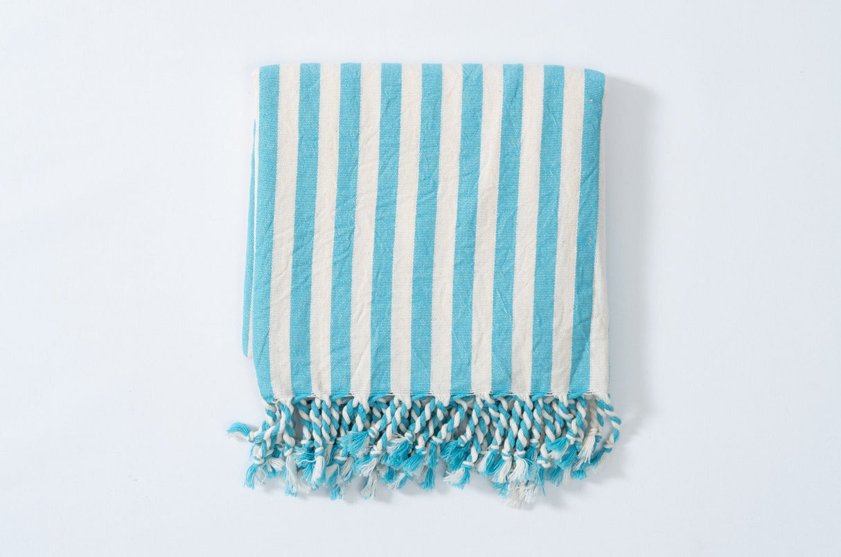 Girit Turquoise Towel from Eastern Woven
