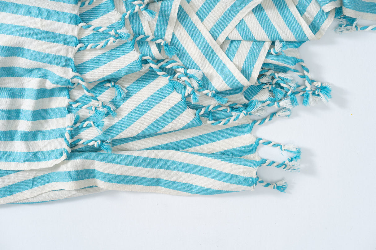 Girit Turquoise Towel from Eastern Woven