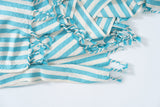 Girit Turquoise Towel from Eastern Woven