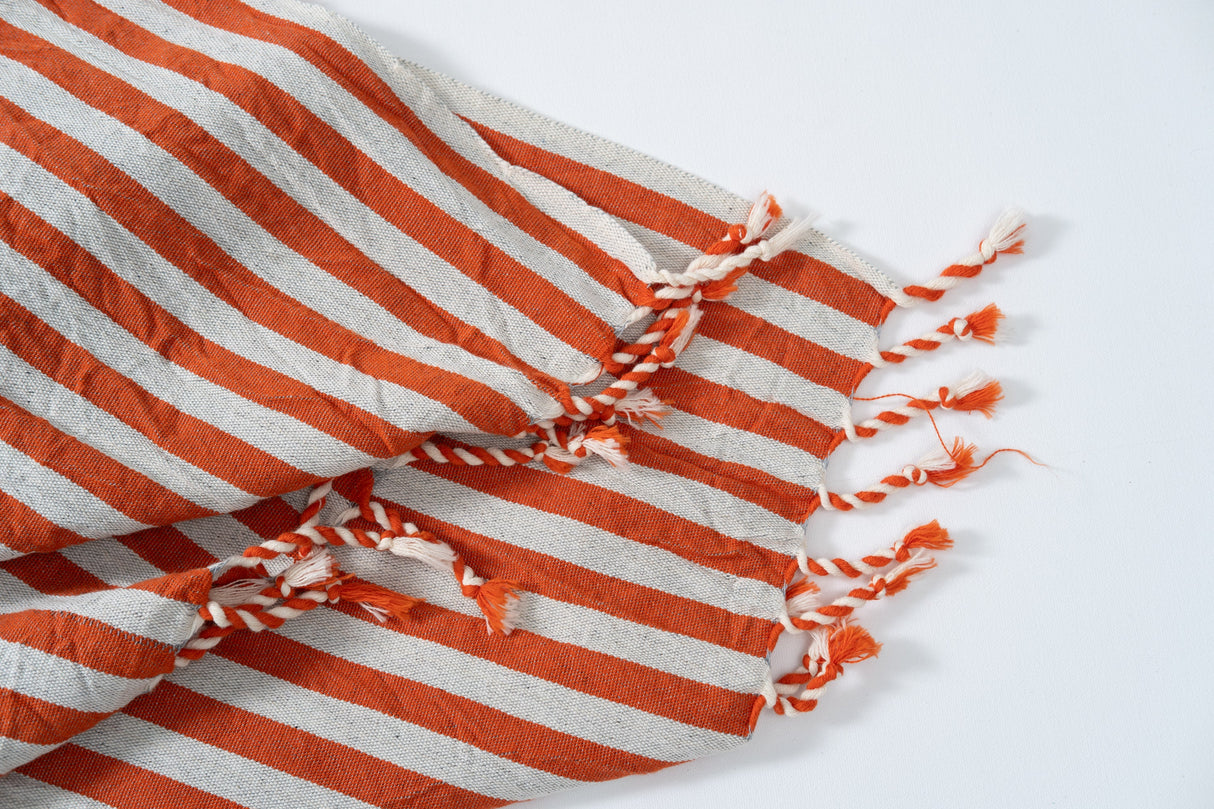 Girit Burgundy Towel from Eastern Woven