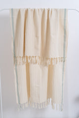 Drama Blue Towel from Eastern Woven