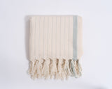 Drama Blue Towel from Eastern Woven