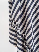 Navy Zebra Towel From Eastern Woven