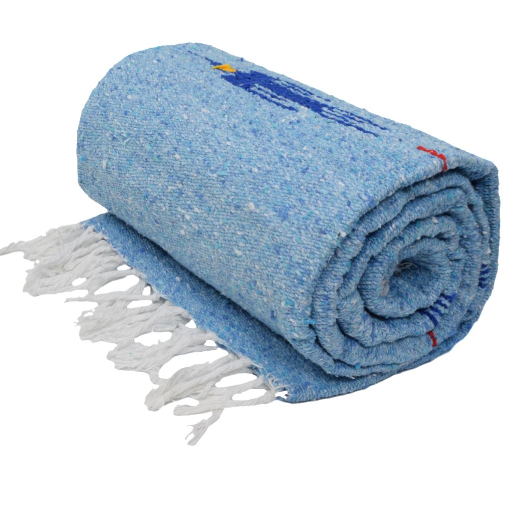 Sky Blue Baja Thunderbird Blanket from West Path