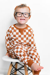 COPPER CHECKERS DREAM PULLOVER from DREAM BIG LITTLE CO