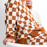 COPPER CHECKERS DREAM PULLOVER from DREAM BIG LITTLE CO