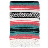 Coral & Sea Green Falsa Yoga Blanket From West Path