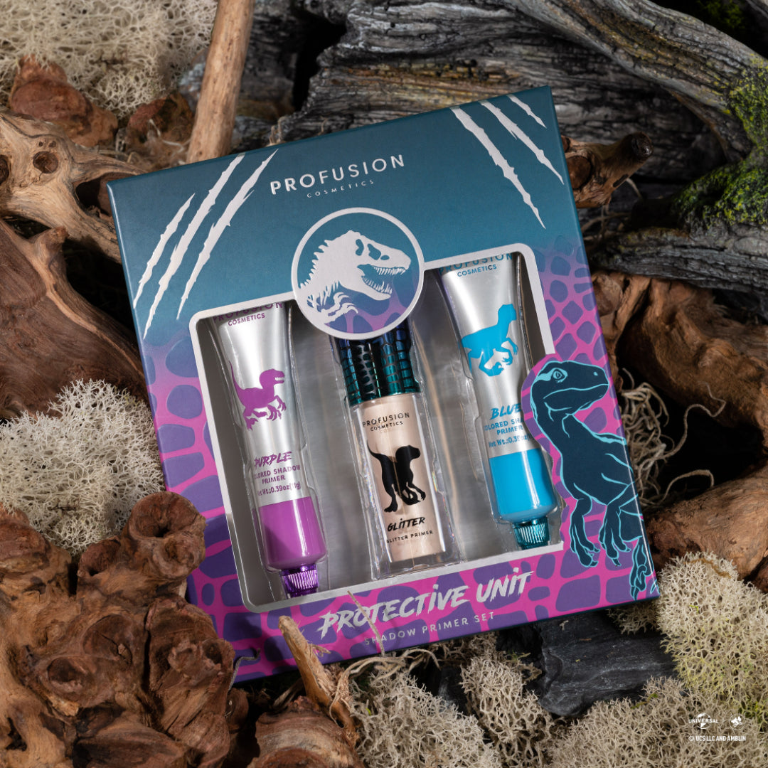 Jurassic World | Protective Unit Shadow Primer Set from Profusion Cosmetics