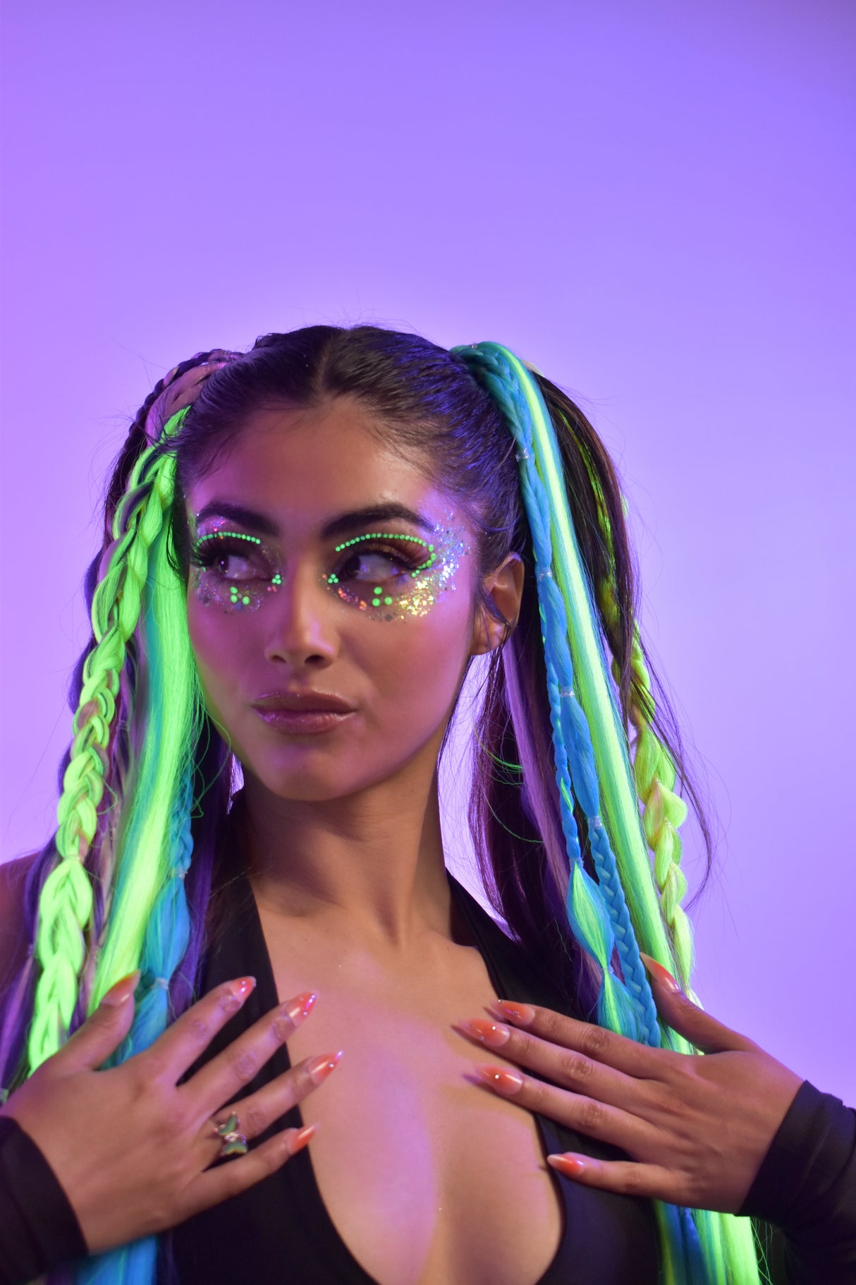 Neon Face Gem - Cut Crease Face Jewel from Lunautics