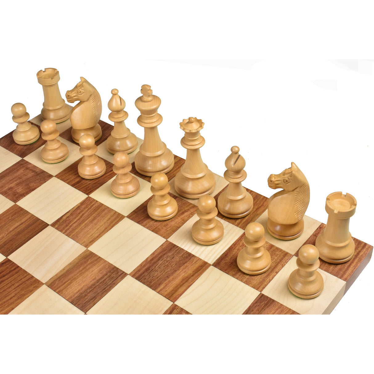 German Collectors' 1920's Chess Set- Chess Pieces Only- Golden Rosewood - 4.1" From Royal Chess Mall