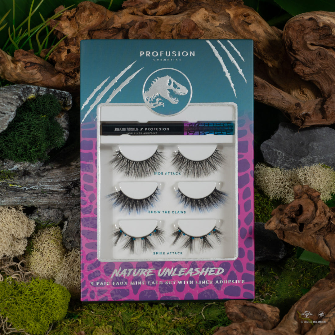 Jurassic World | Nature Unleashed 3pc Lash Set from Profusion Cosmetics