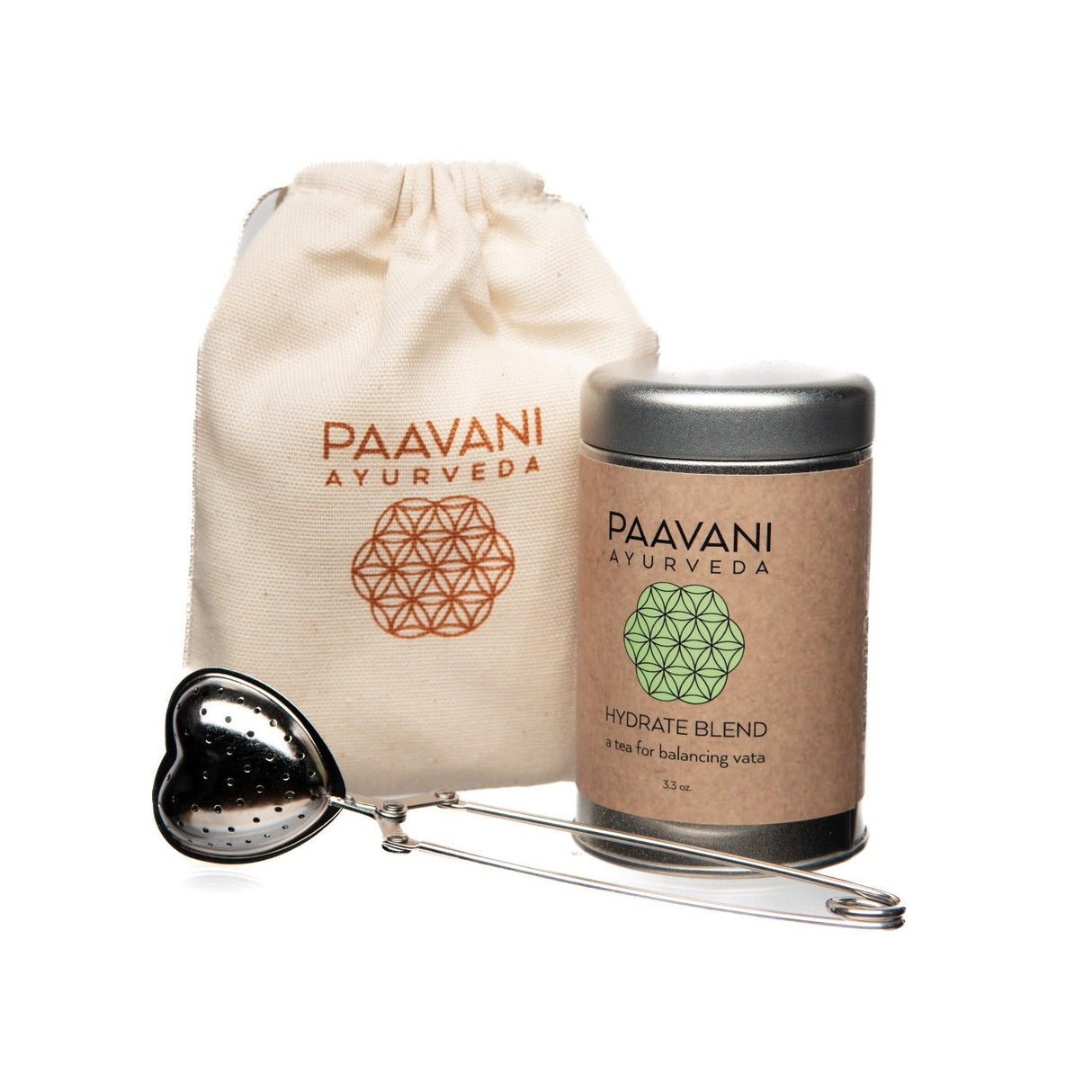 Your Herbal Tea Ritual | Organic Loose-Leaf Tea & Heart Infuser from Paavani Ayurveda