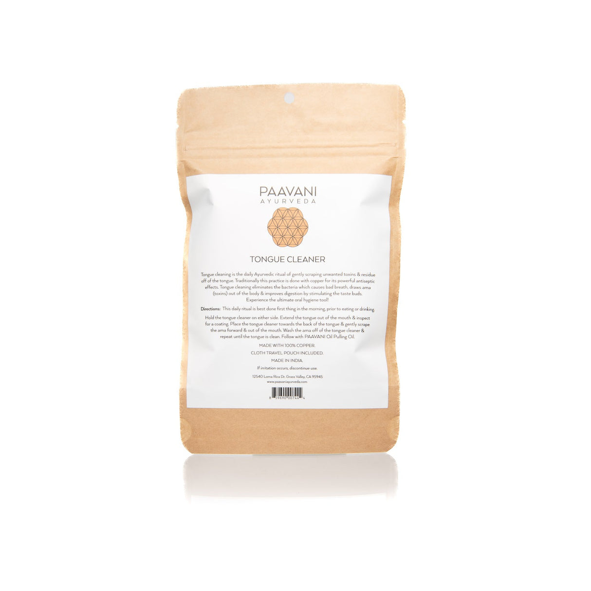 Copper Tongue Cleaner from Paavani Ayurveda