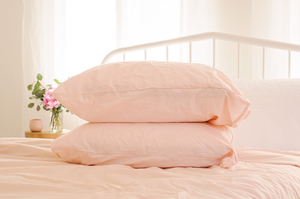 Kids Crinkle Percale Organic Cotton Sheet Set + Pillowcases From Nest Bedding