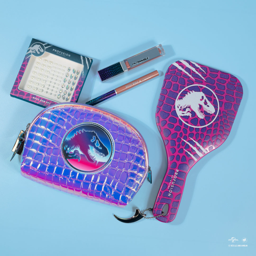 Jurassic World Visitor | Cosmetic Bag & Gem Set from Profusion Cosmetics
