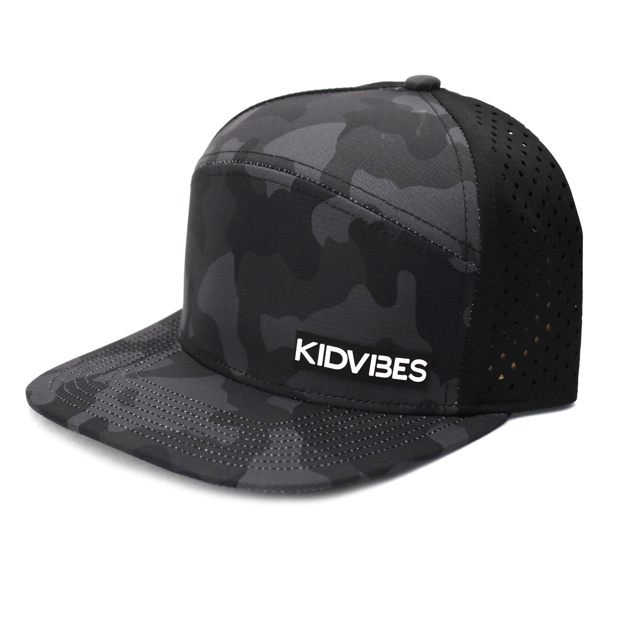 Premium Active 6-Panel KidVibes Hat (Multicam Black) from DadBod Apparel