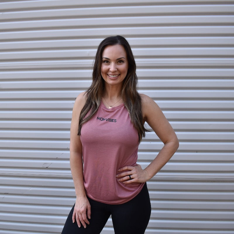 MomVibes Drop Arm Tank Top from DadBod Apparel