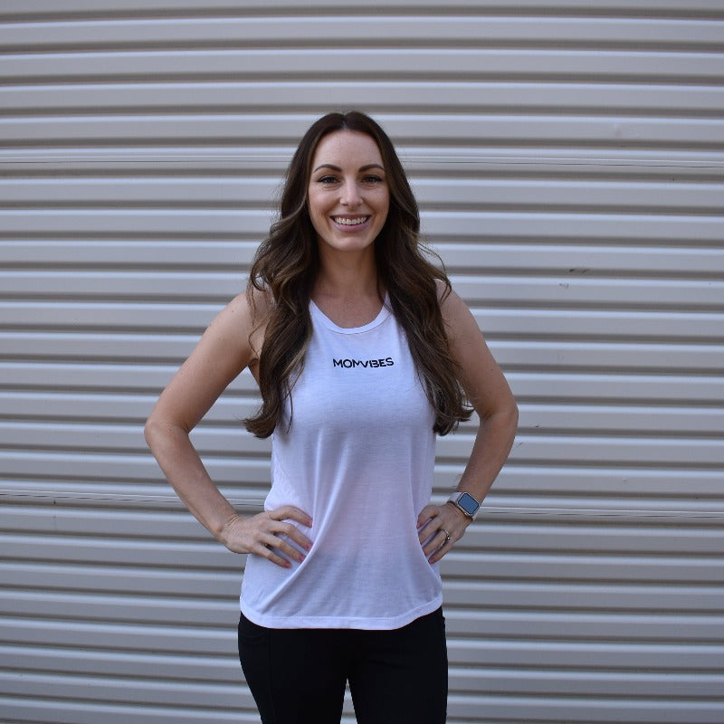 MomVibes Drop Arm Tank Top from DadBod Apparel