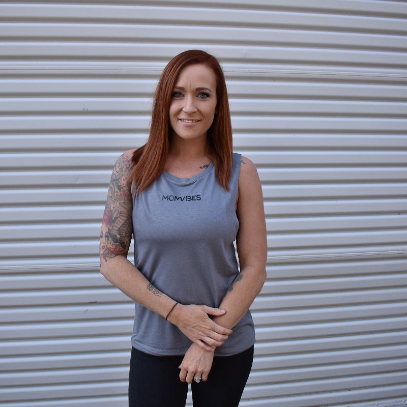 MomVibes Drop Arm Tank Top from DadBod Apparel
