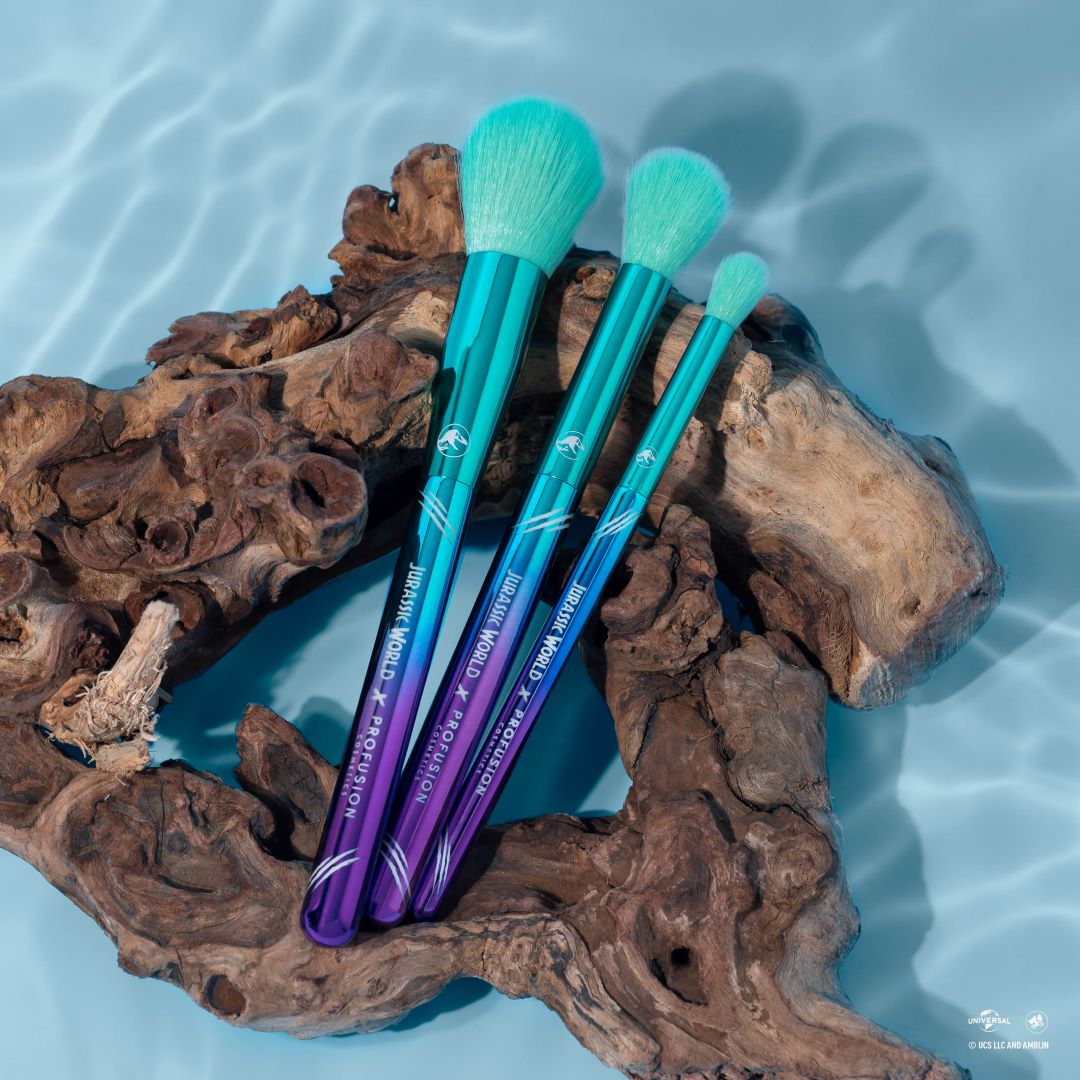 Jurassic World | Slash. Soar. Roar! Face & Eye Brush Set from Profusion Cosmetics