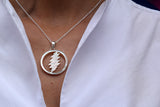 Lightning Bolt Sterling Silver Mother Of Pearl Necklace from Cynthia Gale New York