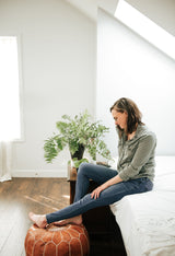 Jasmine Pouf from Jubilee Trading Company
