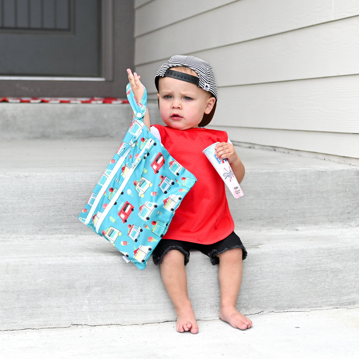 Ice Cream Truck - Waterproof Wet Bag (For mealtime, on-the-go, and more!) from BapronBaby