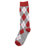 Burnt Orange Argyle Socks from No Cold Feet