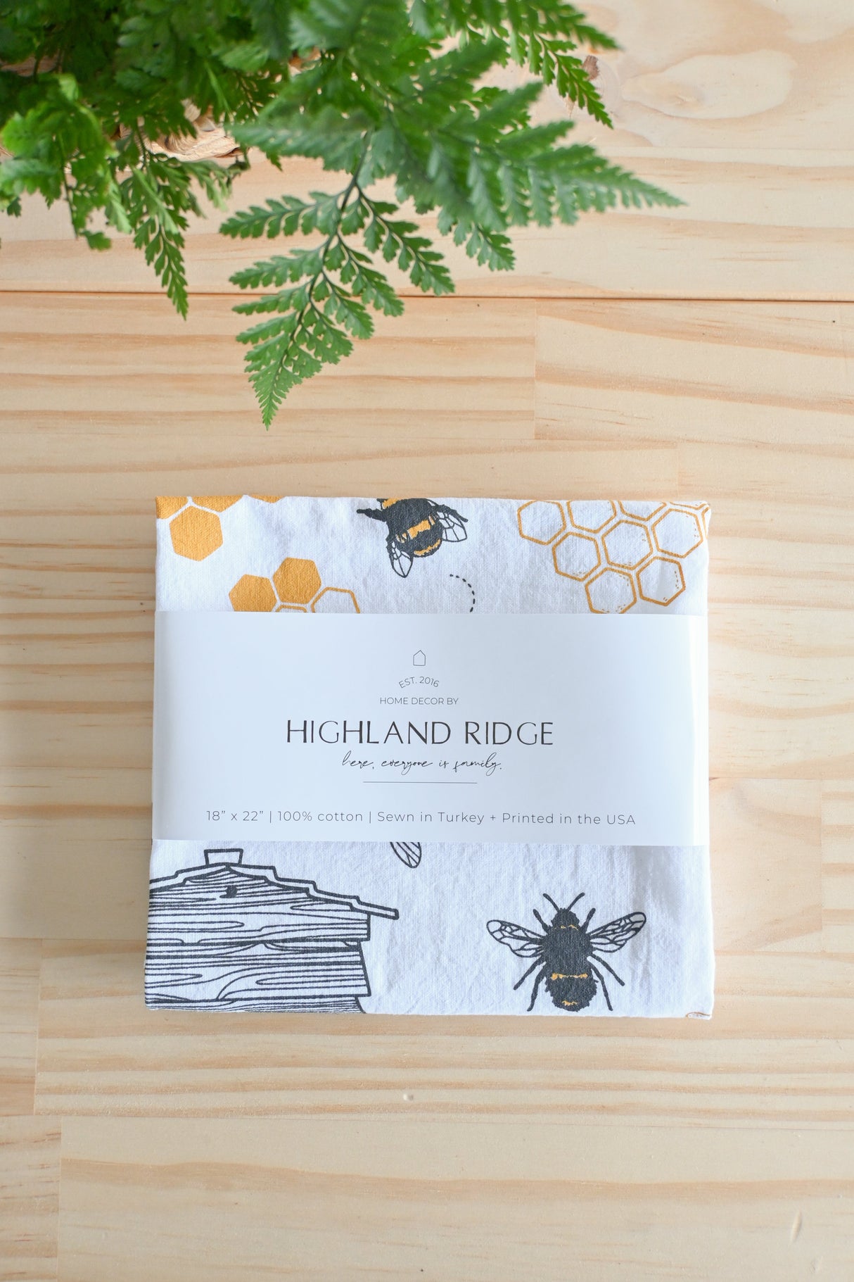 Bee Tea Towel from Jubilee Trading Company