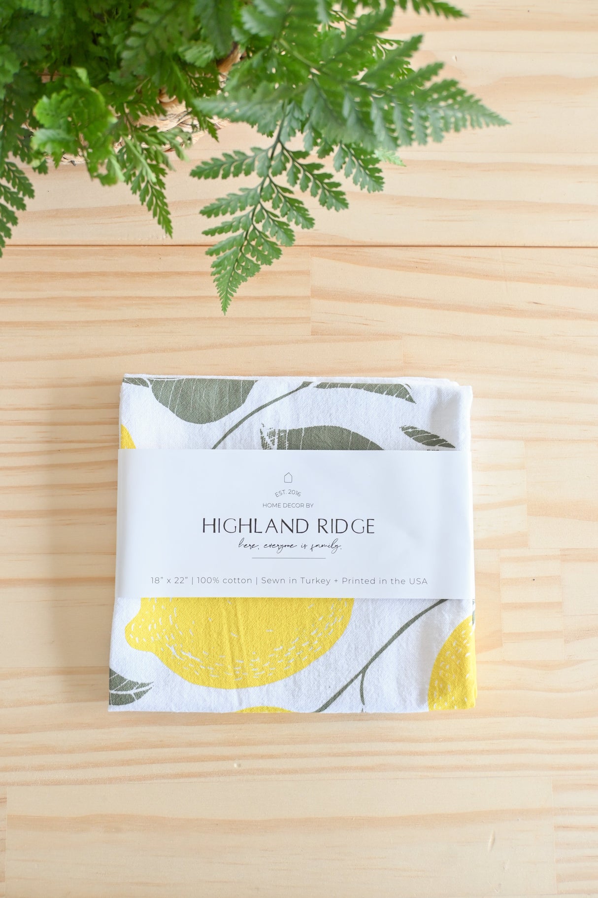 Lemon Tea Towel from Jubilee Trading Company