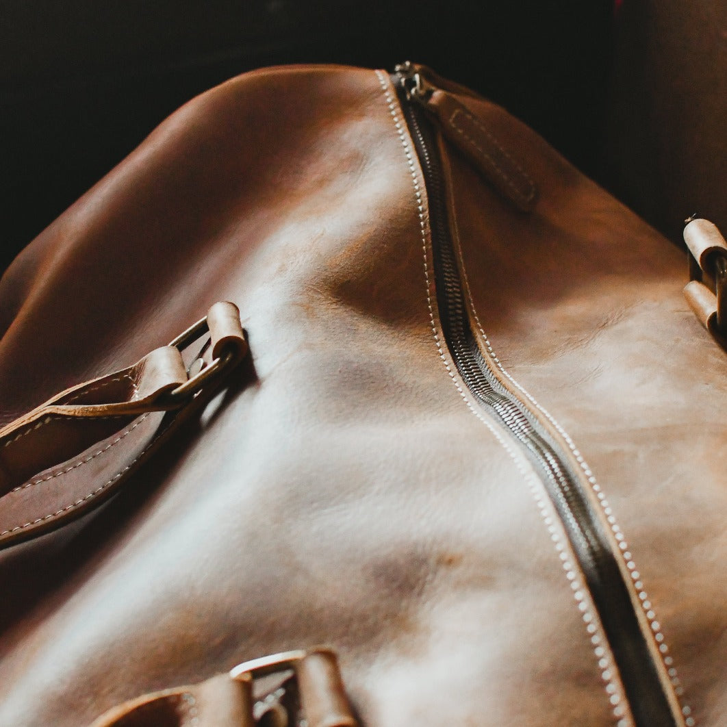 The Dagny Weekender | Large Leather Duffle Bag from STEEL HORSE LEATHER